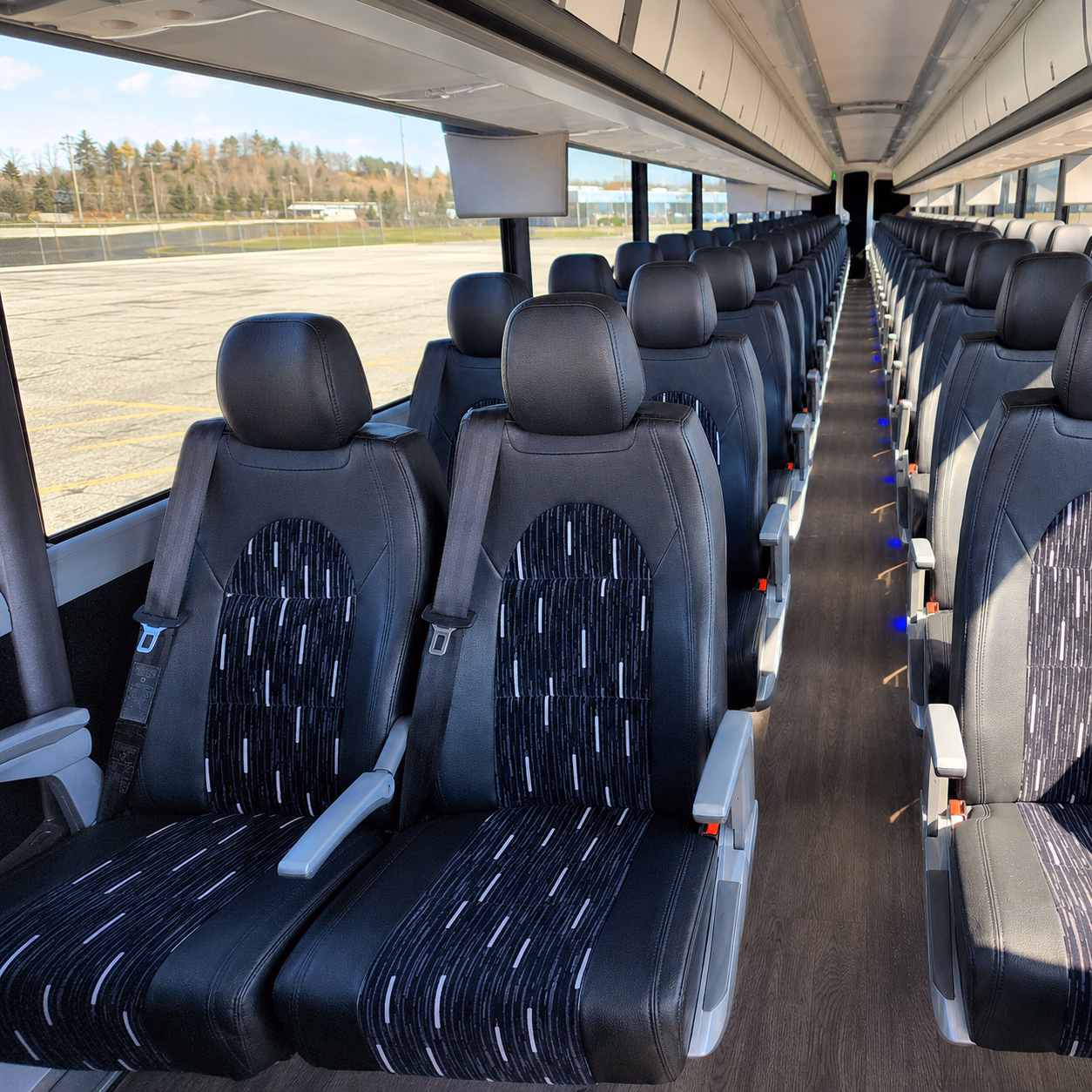 lubbock charter bus rental interior