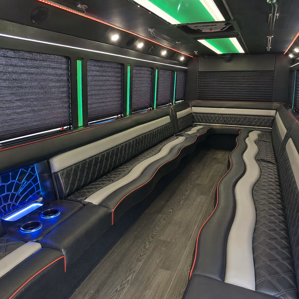 santa fe holiday party bus rental