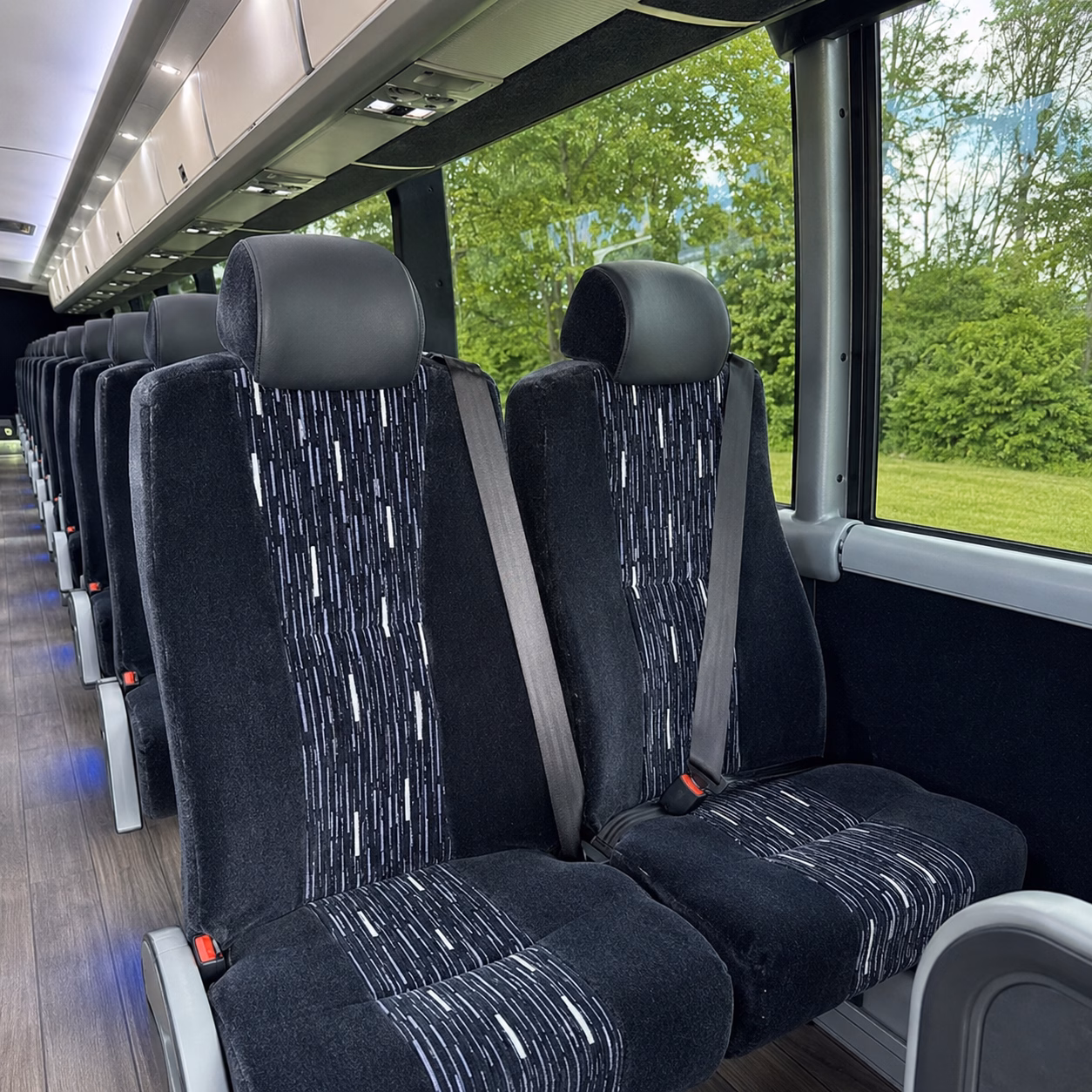 santa fe private event transportation onboard seating