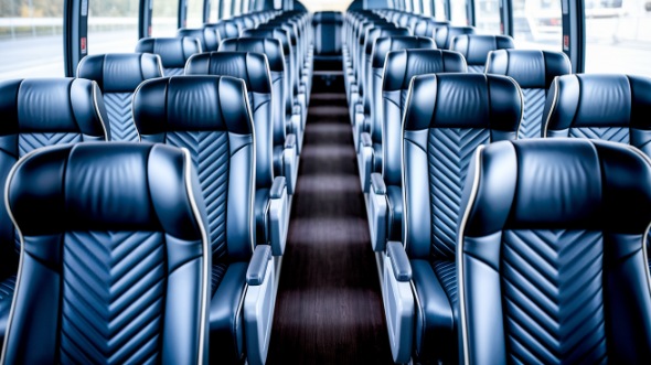 santa fe 50 passenger charter bus inside
