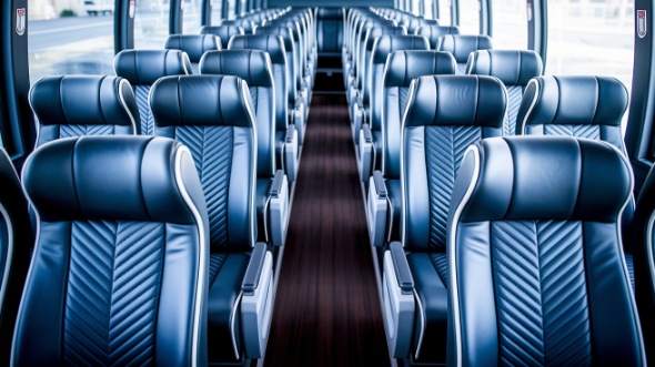 santa fe 54 passenger charter bus inside