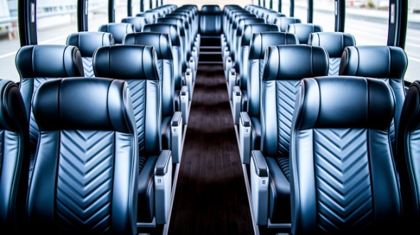 santa fe 55 passenger charter bus inside