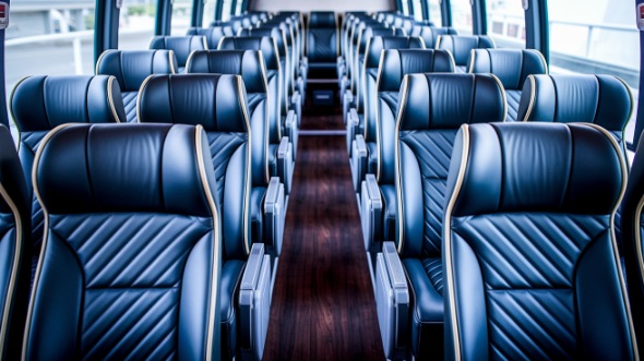 santa fe 56 passenger charter bus inside