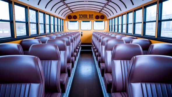 santa fe school bus rental interior