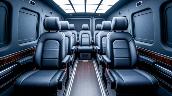 santa fe sprinter van with driver interior